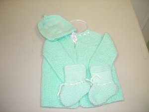 Knitted Baby Sweater Sideways